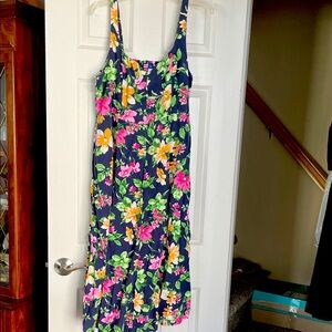 Old Navy Floral Print Dress with Navy and Pink